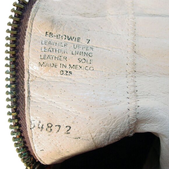 FREEBIRD by STEVEN Bowie $275 Rust Leather Ankle Boots Heeled Booties 7 - Picture 7 of 8